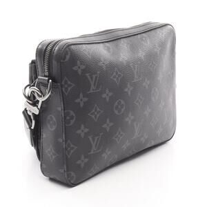 Louis Vuitton Black Eclipse Bag Trio Leather Gray Shoulder Messenger